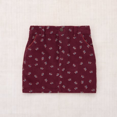 Misha & Puff / CORDUROY CARPENTER SKIRT - CAMBRIDGE MARIPOSA