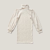 SOOR PLOOM / Pouf Turtleneck Dress - Calico Print, Powder