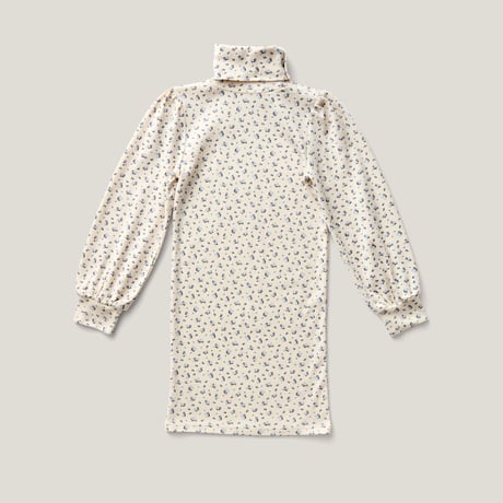SOOR PLOOM / Pouf Turtleneck Dress - Calico Print, Powder