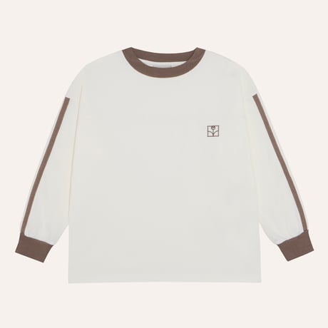 The Campamento / Brown Bands Ecru Tshirt - ECRU