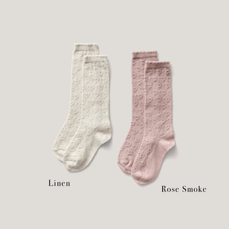 SOOR PLOOM / Heart Sock 単品販売 - Linen / Rose Smoke