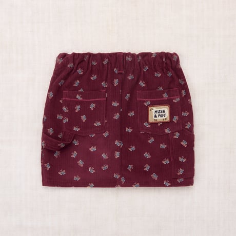Misha & Puff / CORDUROY CARPENTER SKIRT - CAMBRIDGE MARIPOSA