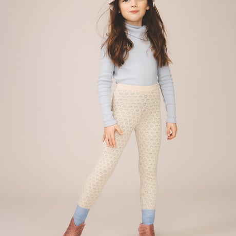 SOOR PLOOM / Pouf Turtleneck - Talc Pointelle