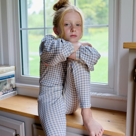 SOOR PLOOM / Stretch Legging - Gingham Print, Powder