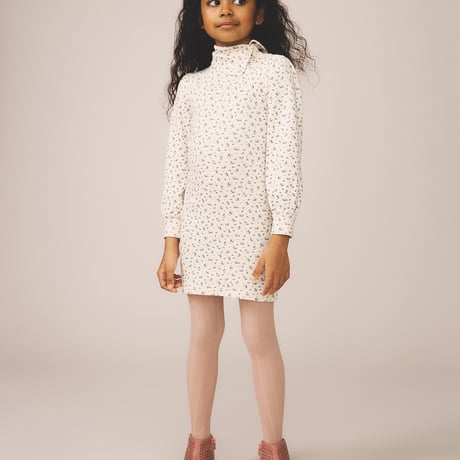 SOOR PLOOM / Pouf Turtleneck Dress - Calico Print, Powder