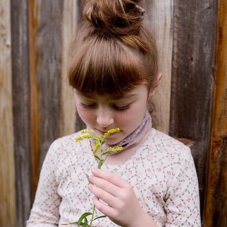 SOOR PLOOM / Wrap Tee - Trellis Print Pointelle, Ladybird