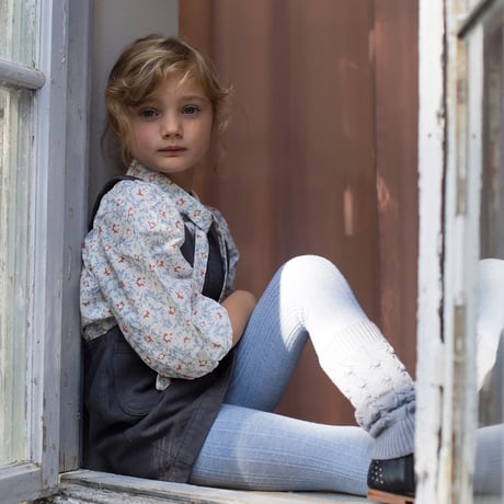 SOOR PLOOM / Pointelle Rib Tights - Talc