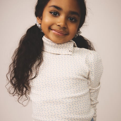 SOOR PLOOM / Pouf Turtleneck - Cross Stitch Print, Talc