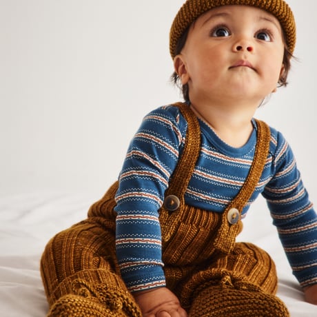 Misha & Puff / BABY RIB LONGIES - NUTMEG