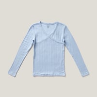 SOOR PLOOM / Crossover Tee - Talc Pointelle