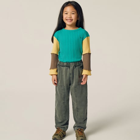 The Campamento / Green Contrast Tshirt - GREEN