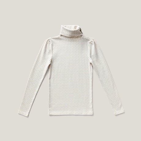 SOOR PLOOM / Pouf Turtleneck - Cross Stitch Print, Talc