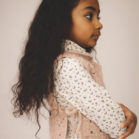 SOOR PLOOM / Pouf Turtleneck Dress - Calico Print, Powder