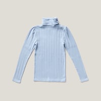 SOOR PLOOM / Pouf Turtleneck - Talc Pointelle