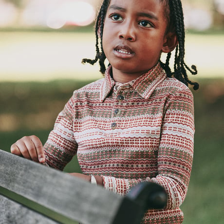 Misha & Puff / LONG SLEEVE POLO - NORI ARABLE