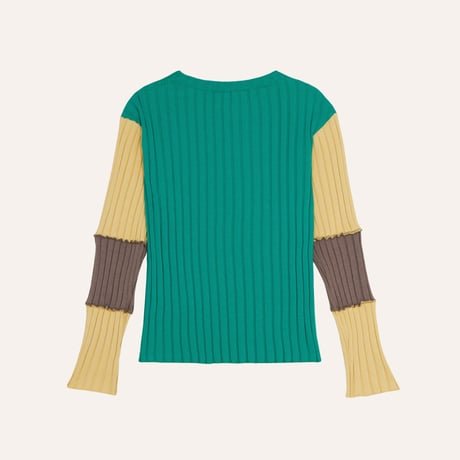 The Campamento / Green Contrast Tshirt - GREEN