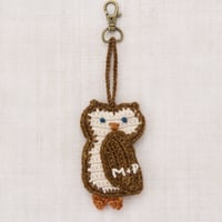 Misha & Puff / OWL BAG CHARM - NUTMEG