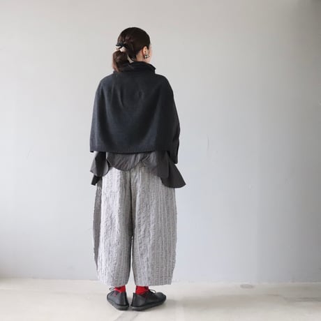 ポッケが目を惹く、リラックスワイドパンツ【Cotton House Aya×ZIPANG】