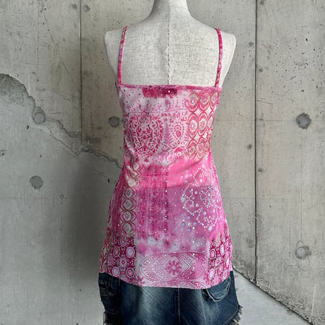 glitter layered design camisole