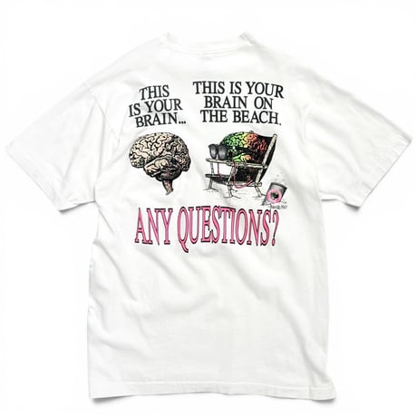 80s "BrainWaves SPORTSWEAR" print t-shirt