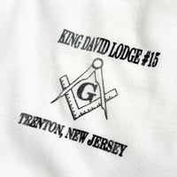 00s "freemason" wide silhouette print t-shirt