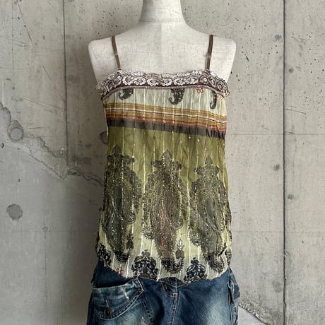 paisley patterned camisole