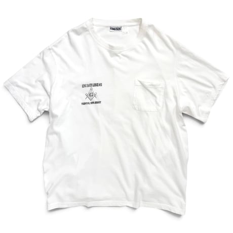 00s "freemason" wide silhouette print t-shirt