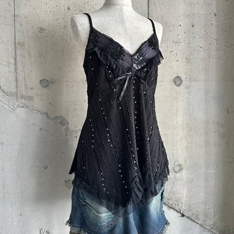 spangle design camisole