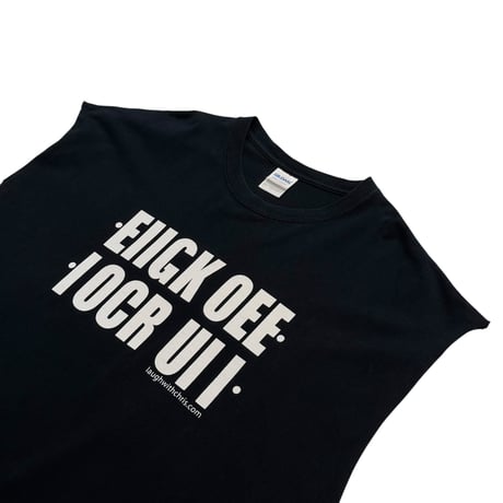 00s "f**k off" sleeves design gimmick t-shirt