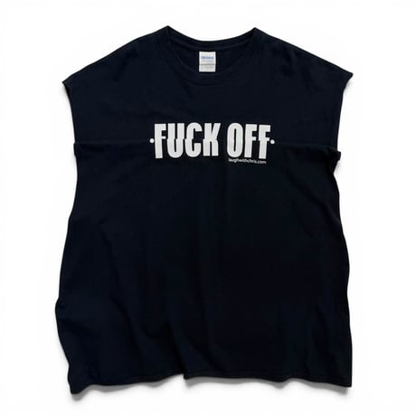 00s "f**k off" sleeves design gimmick t-shirt