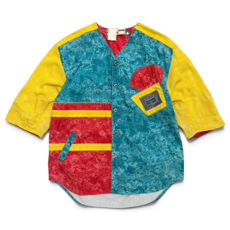80~90s  “DAMAGE” crazy pattern s/s shirt