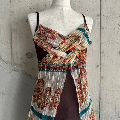 matryoshka patterned camisole