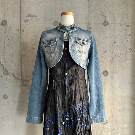 cropped denim jacket