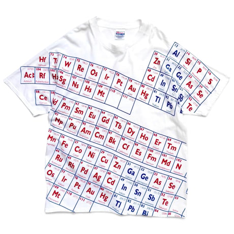 00s periodic table print t-shirt