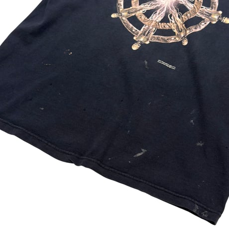 00s skull handle design print t-shirt