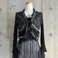 cropped knit cardigan