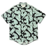 80s "LIFE'S A BEACH" all patterned s/s shirt