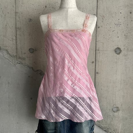 shiny design camisole