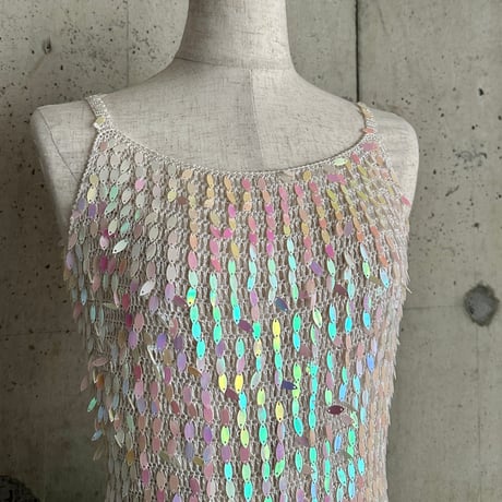 spangle & fringe camisole