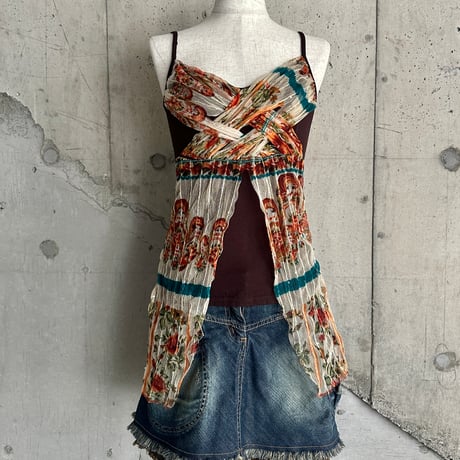matryoshka patterned camisole