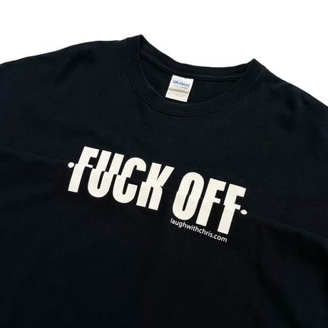 00s "f**k off" sleeves design gimmick t-shirt