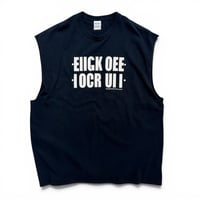 00s "f**k off" sleeves design gimmick t-shirt