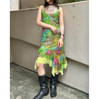 glitter design sleeveless dress