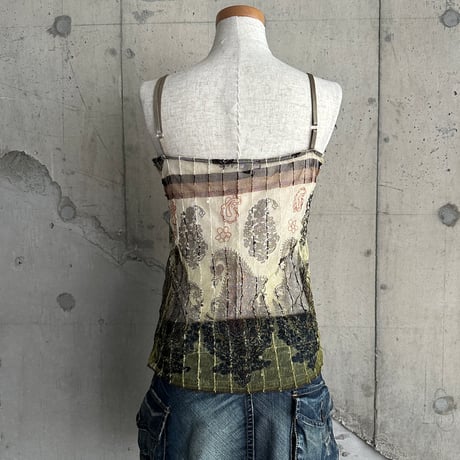 paisley patterned camisole