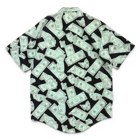 80s "LIFE'S A BEACH" all patterned s/s shirt