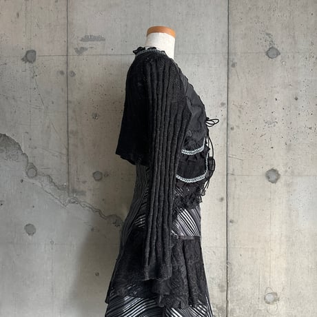 cropped knit cardigan