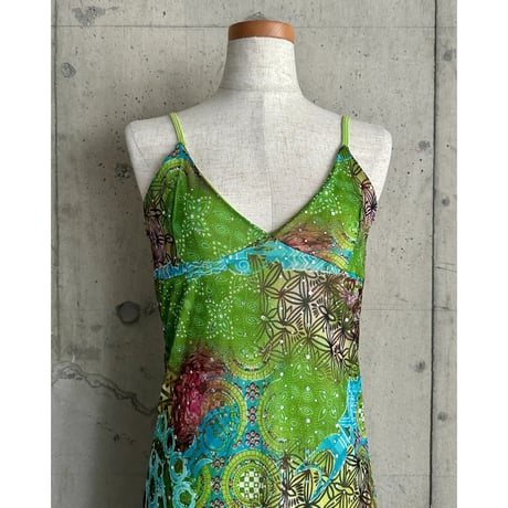 glitter design sleeveless dress
