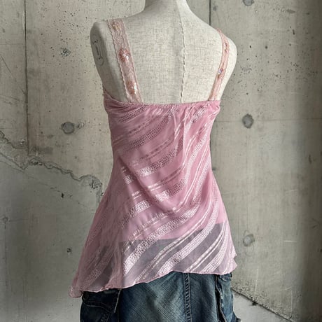 shiny design camisole