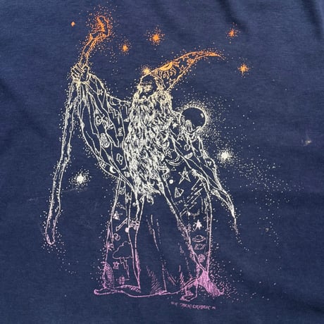 80s wizard print t-shirt