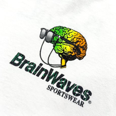 80s "BrainWaves SPORTSWEAR" print t-shirt